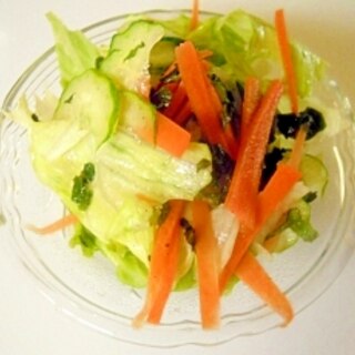 さっぱり酢の野菜サラダ